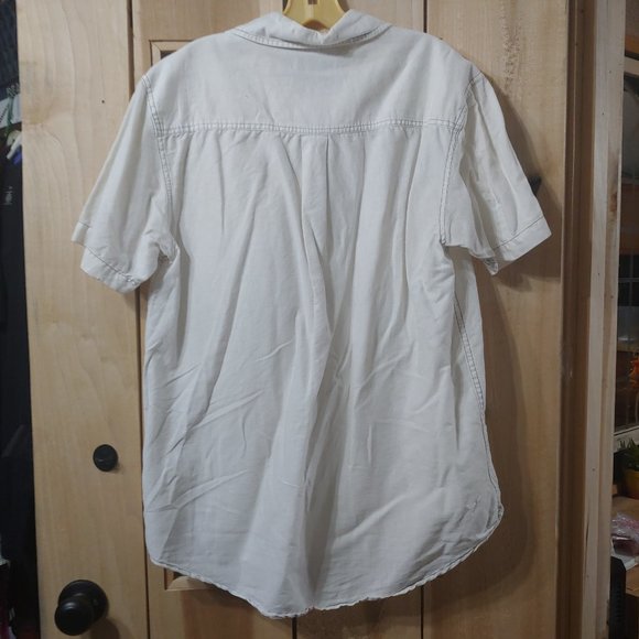 Old Navy Cotton-Linen Summer Shirt, Size Medium - Picture 6 of 7
